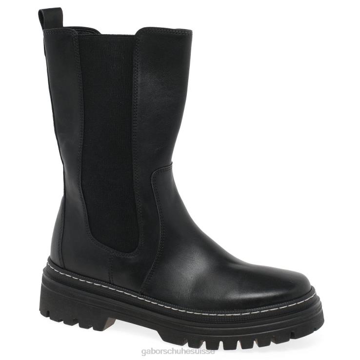 femmes point noir/blanc chaussure VZ0VT259 bottes mi-mollet gaby Gabor
