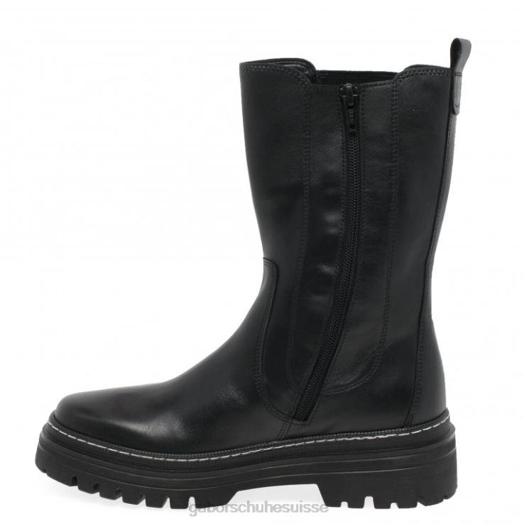 femmes point noir/blanc chaussure VZ0VT259 bottes mi-mollet gaby Gabor