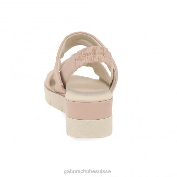 femmes rose chaussure VZ0VT167 sandales à talons compensés gavell Gabor