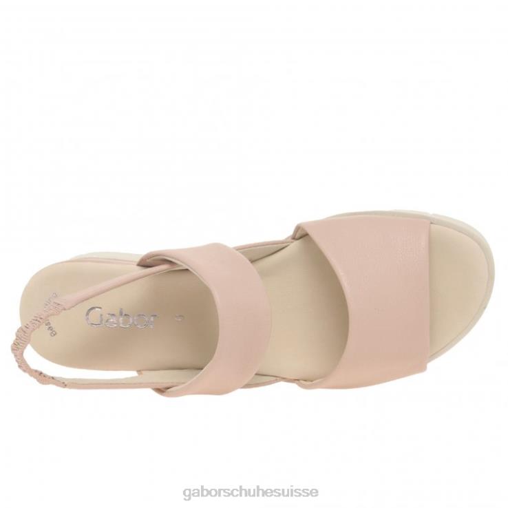 femmes rose chaussure VZ0VT167 sandales à talons compensés gavell Gabor
