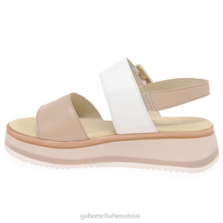 femmes rose/blanc chaussure VZ0VT160 sandales aviemore Gabor