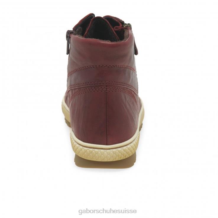 femmes rouge foncé chaussure VZ0VT183 bottines décontractées bulner Gabor