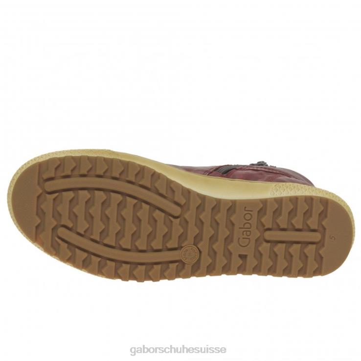 femmes rouge foncé chaussure VZ0VT183 bottines décontractées bulner Gabor