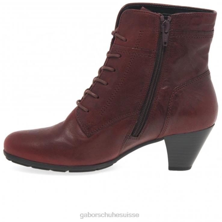 femmes rouge foncé chaussure VZ0VT184 bottines nationales Gabor