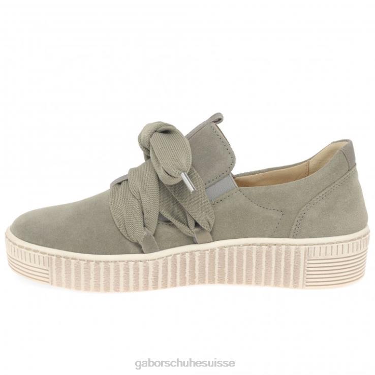 femmes salvia/daim bronze chaussure VZ0VT127 baskets casual valse Gabor