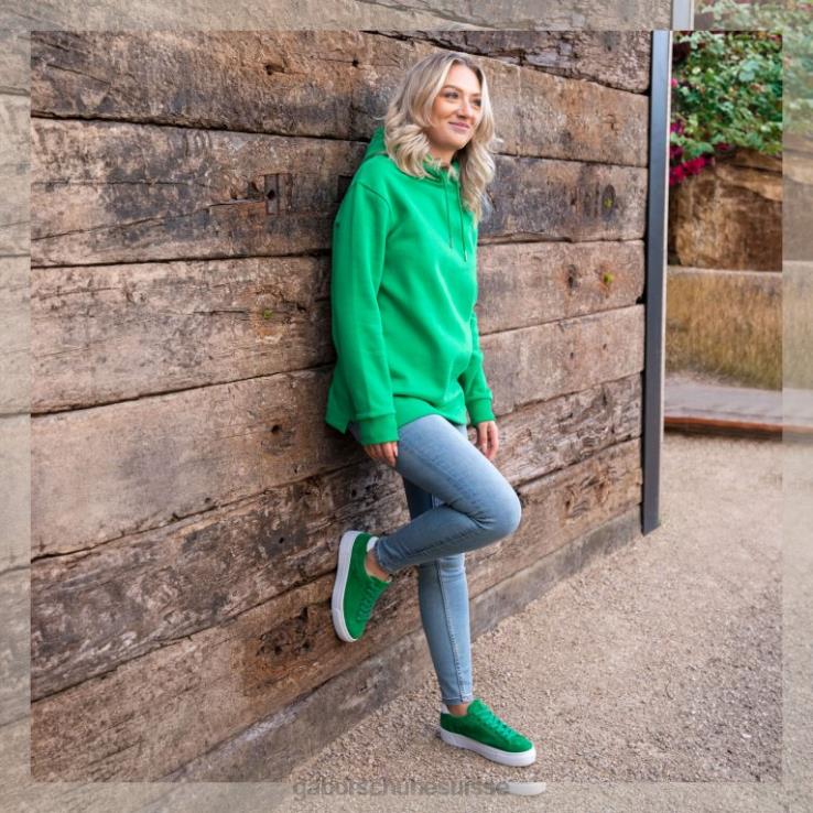 femmes suède vert/blanc chaussure VZ0VT138 baskets camrose Gabor