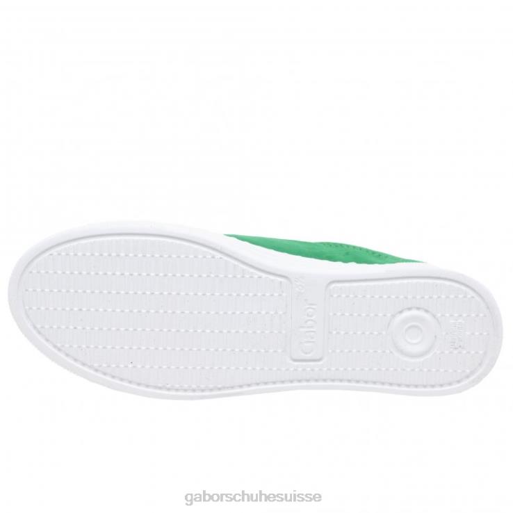 femmes suède vert/blanc chaussure VZ0VT138 baskets camrose Gabor