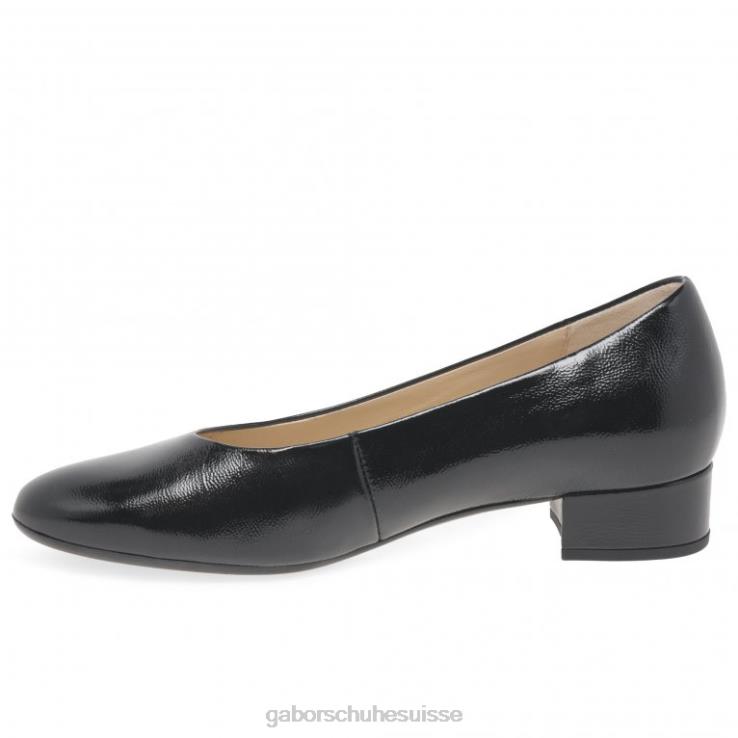 femmes vernis noir 2 chaussure VZ0VT64 développer des escarpins Gabor