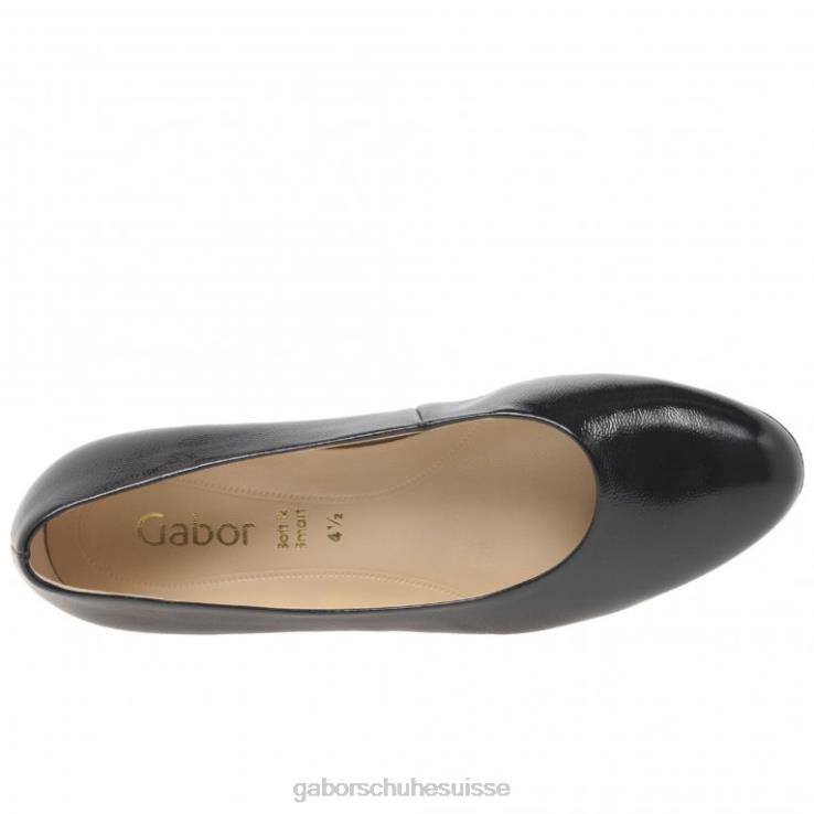 femmes vernis noir 2 chaussure VZ0VT64 développer des escarpins Gabor