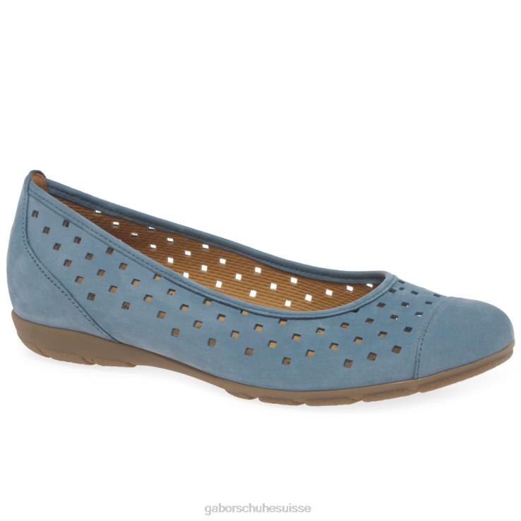 femmes wallaby fumé chaussure VZ0VT76 chaussures décontractées à volants et détails perforés Gabor