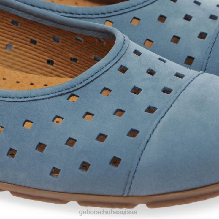 femmes wallaby fumé chaussure VZ0VT76 chaussures décontractées à volants et détails perforés Gabor