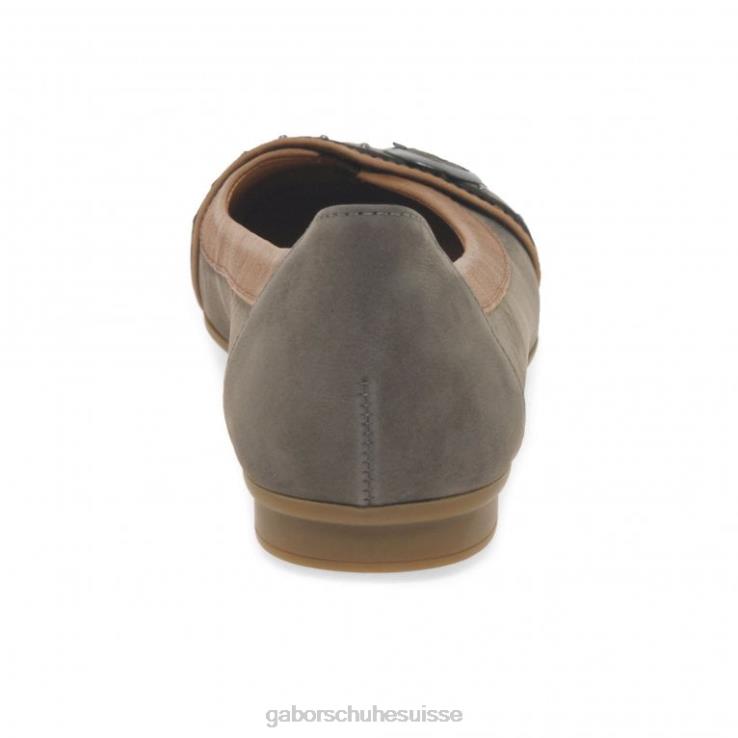 femmes wallaby/cognac chaussure VZ0VT95 escarpins décontractés à boucle à clous Michelle Gabor