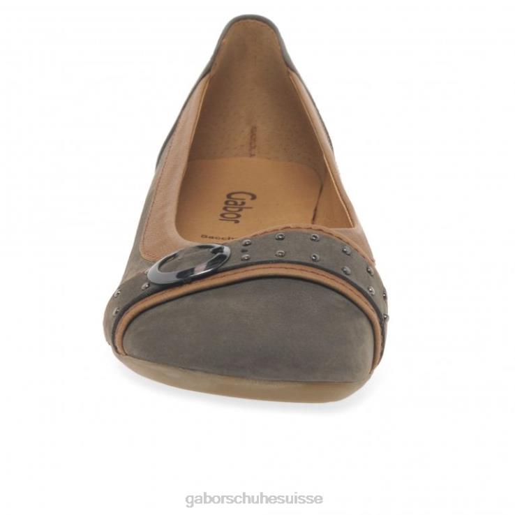 femmes wallaby/cognac chaussure VZ0VT95 escarpins décontractés à boucle à clous Michelle Gabor