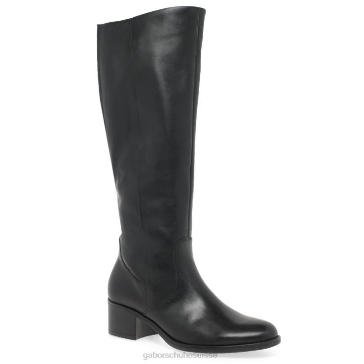 femmes noir chaussure VZ0VT277 bottes isla m hauteur genou Gabor