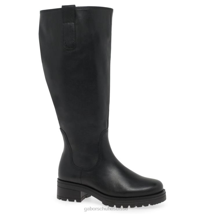 femmes noir chaussure VZ0VT336 bottes hauteur genou sadberge xl Gabor