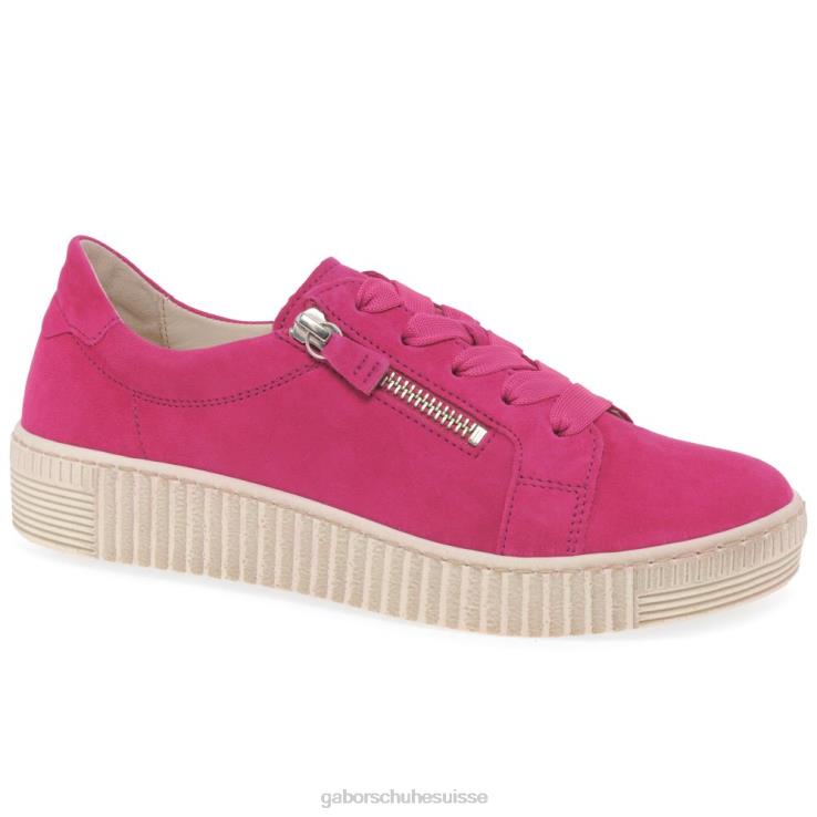 femmes daim rose chaussure VZ0VT124 chaussures décontractées sagesse Gabor