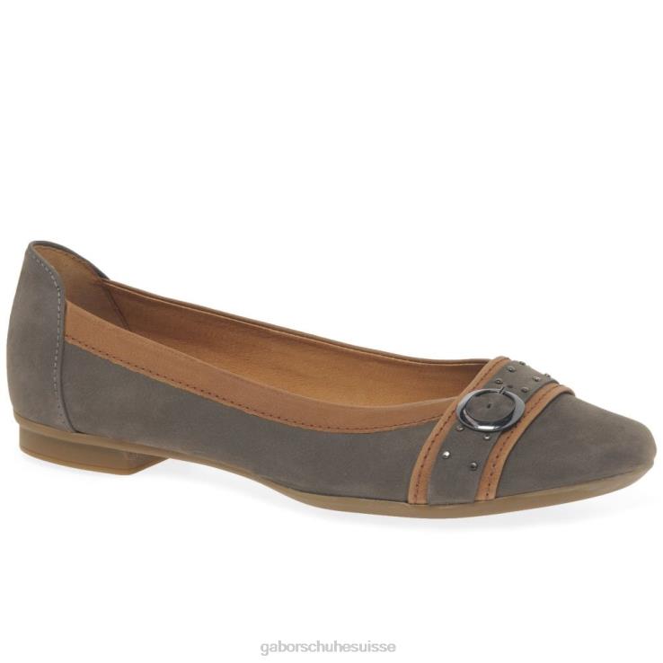 femmes wallaby/cognac chaussure VZ0VT95 escarpins décontractés à boucle à clous Michelle Gabor