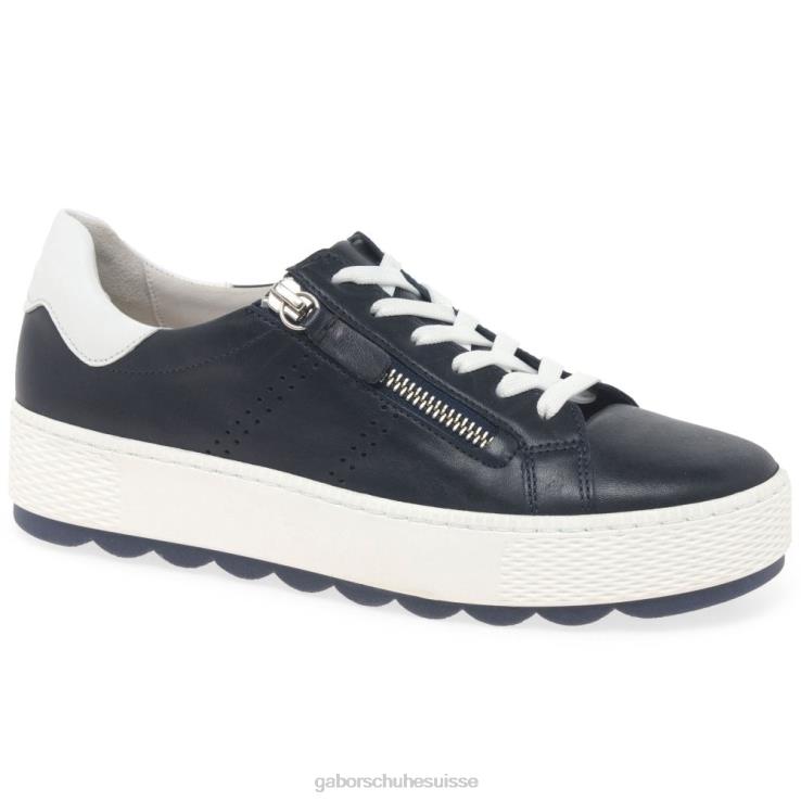femmes minuit/blanc chaussure VZ0VT135 baskets décontractées étanches Gabor